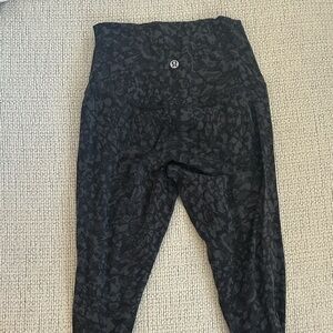 lululemon athletica Black Patterned Leggings